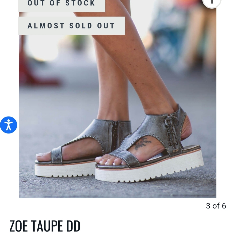 Bed|Stu Zoe Sandal size 8